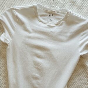 GAP White Short-Sleeve Crew Bodysuit (worn once)